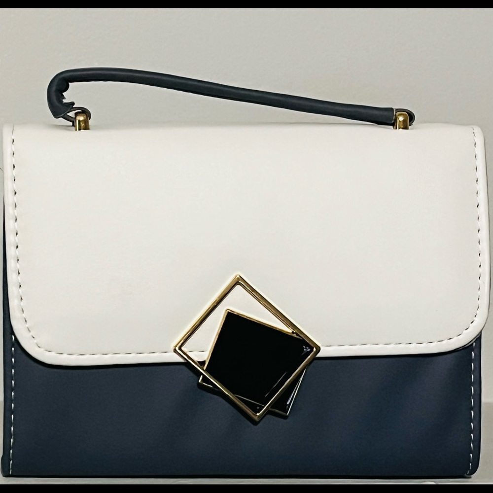 Blue and black Hand bag